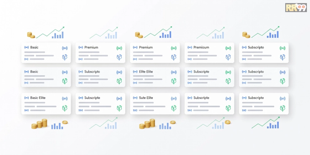 Bảng giá chi tiết các gói dịch vụ xem đá gà trực tuyến RR99 năm 2025.