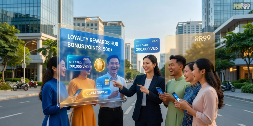 Hình minh họa khái niệm chương trình khuyến mãi tri ân khách hàng RR99 với các yếu tố hấp dẫn