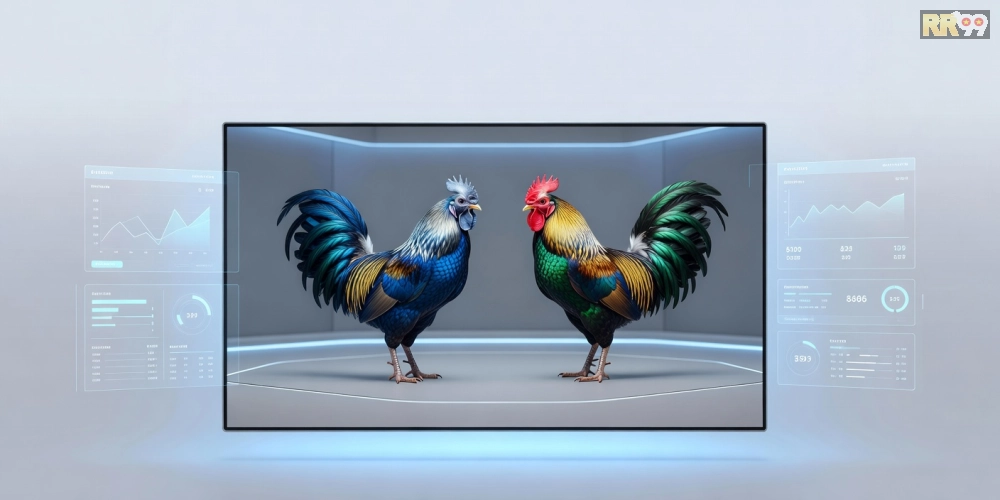 Hình minh họa khái niệm xem đá gà trực tuyến trên nền tảng RR99 an toàn và hiện đại.