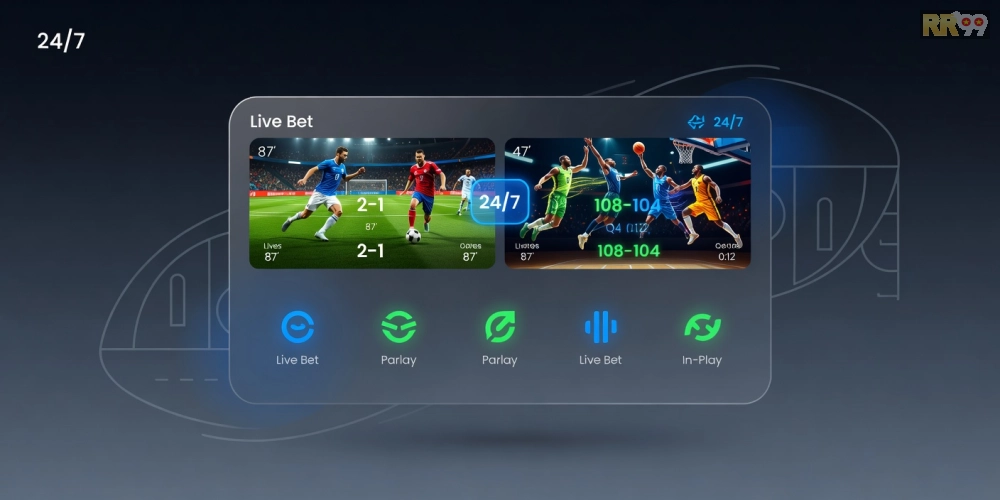 Hình ảnh minh họa nền tảng cá cược thể thao 24/7 uy tín