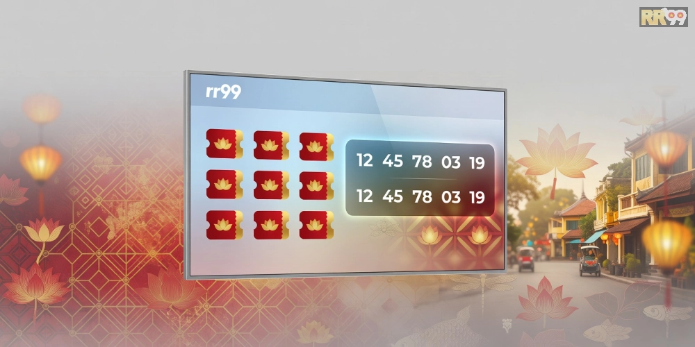 Minh họa khái niệm xổ số miền Bắc rr99 với giao diện trực tuyến hiện đại