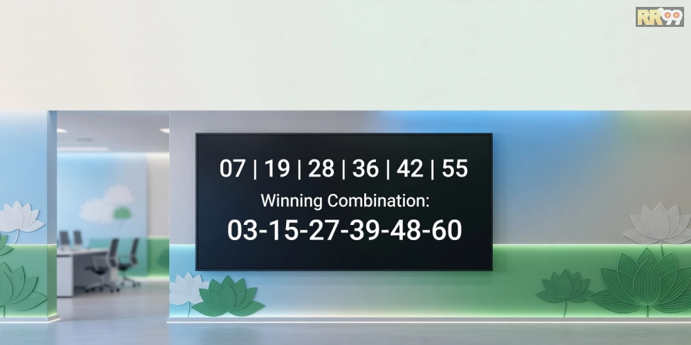 Minh họa khái niệm xổ số minh ngọc rr99 qua hình ảnh bảng kết quả số học hiện đại