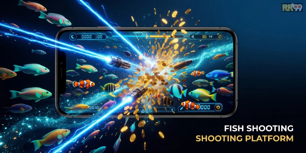 Hình ảnh giao diện chơi bắn cá trên Go88 với hiệu ứng bắn súng sống động