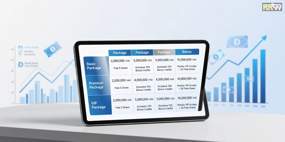 Bảng giá chi tiết các gói xổ số đồng nai rr99 cập nhật năm 2025.