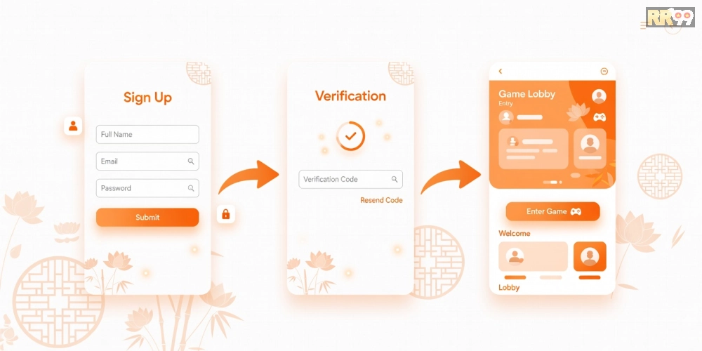 Hướng dẫn từng bước đăng ký và chơi game khuyến mãi RR99 đơn giản
