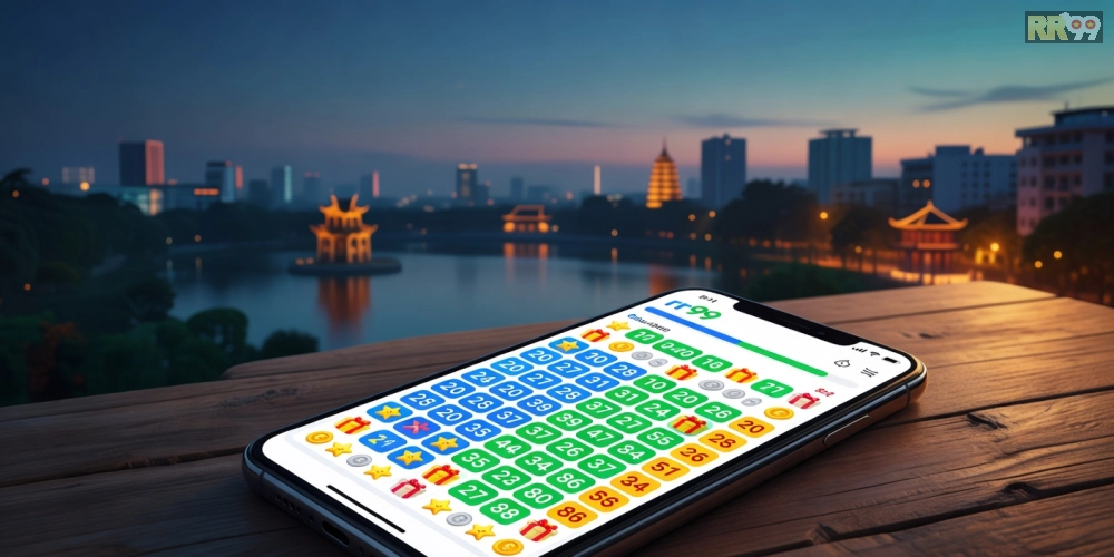 Ví dụ kết quả xổ số miền Bắc rr99 hiển thị trên màn hình di động