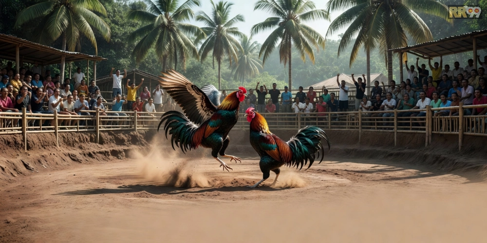 Hình ảnh lò gà Philippines RR99 với các trận đấu sôi động.