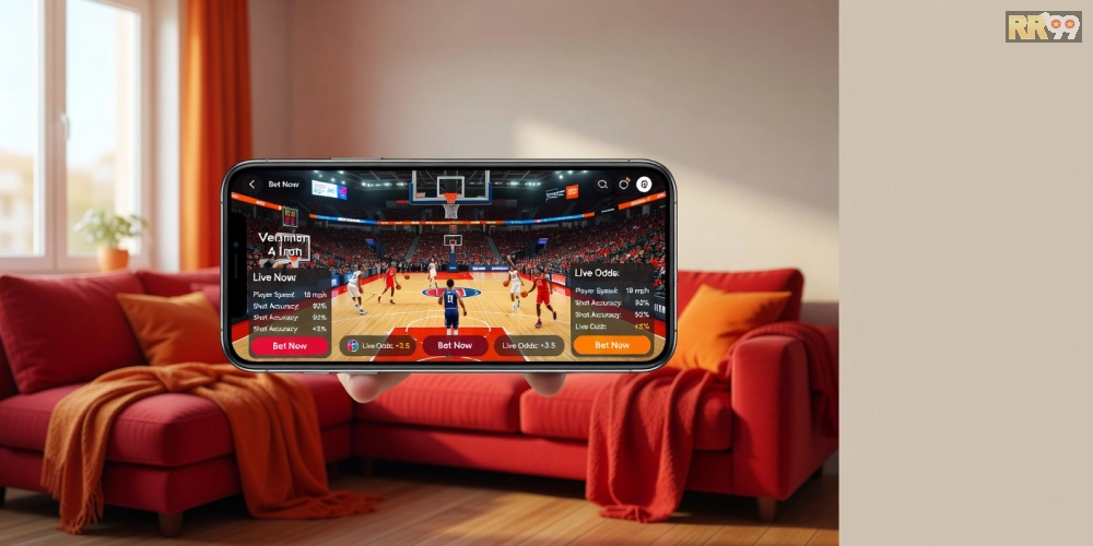 Giao diện xem trận đấu 360 độ trên nền tảng SportView Pro với đồ họa sắc nét