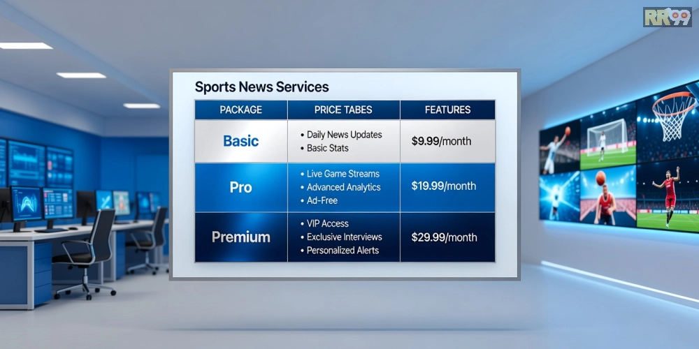 Bảng giá các gói dịch vụ tin thể thao mới nhất rr99 cập nhật 2025