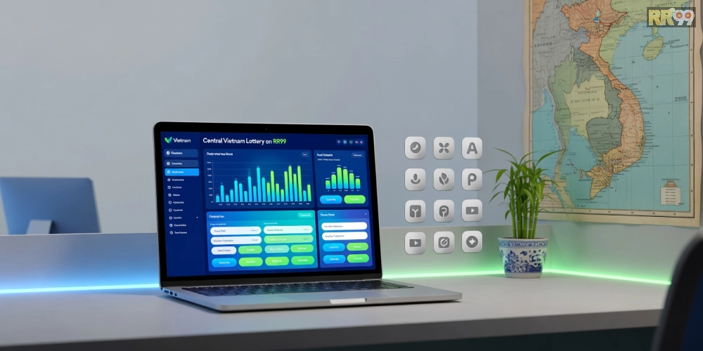 Caption: Hình ảnh minh họa top 15 nền tảng xổ số miền trung rr99 uy tín nhất năm 2025 với giao diện hiện đại
