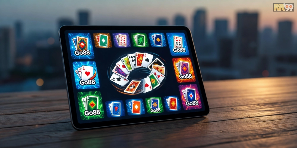 Hình ảnh ứng dụng Go88 với các trò chơi bài đổi thưởng đa dạng