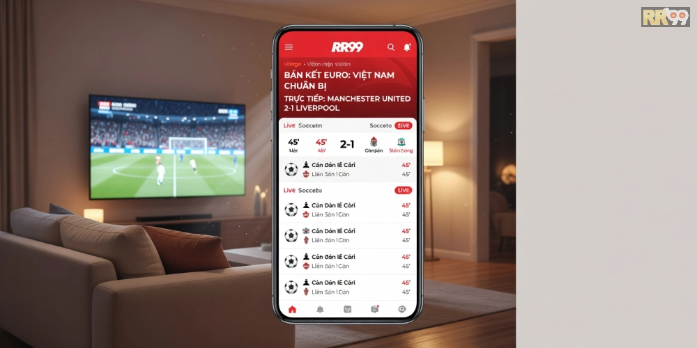 Hình ảnh giao diện cập nhật tin thể thao từ VnExpress tích hợp RR99